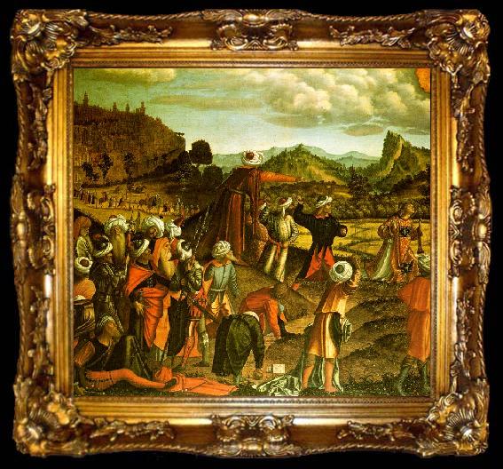 framed  Vittore Carpaccio The Stoning of Saint Stephen, ta009-2